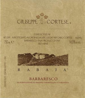Giuseppe Cortese  Barbaresco Rabaja 2013 750 ml
