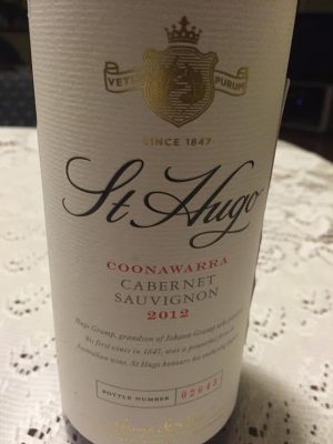 St Hugo Coonawarra Cabernet 2012 750 ml