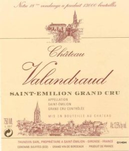Chateau Valandraud 2009 750 ml