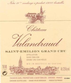 Chateau Valandraud 2009 750 ml