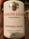 Schloss Lieser Thomas Haag Niederberg Helden Riesling Auslese 2014