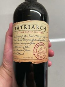 Frank Family Patriarch 2017 750 ml