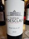 Chateau Pedesclaux 2018