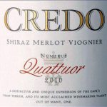 Credo Quattuor Shiraz Merlot Viognier 2010 750 ml