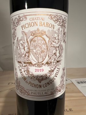 Chateau Pichon 2019 Pauillac