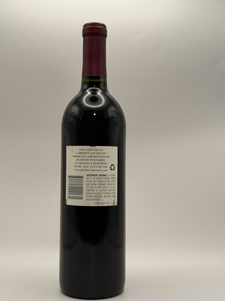 Buehler Cabernet 1996 (C) Napa St. Helena