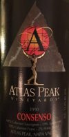 Atlas Peak Consenzo 1990 750 ml (C)